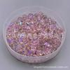 Contas de Vidro Cristal com Furos Retos, Contas de Melancia para Pulseiras, Colares, Brincos DIY, Contas de Dragão, Contas Iridescentes Disco e Contas de Fio