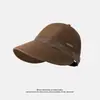 Nuevo Sombrero de Sol de Primavera 2025 para Mujer Versátil Casual Visera de Cabeza Grande Sombrero para Adelgazar la Cara Sombrero de Protección Solar