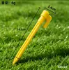 Sofá de Aire Inflable Perezoso Listo para Usar Tienda de Campaña para Exteriores Clavija de Suelo Esterilla de Playa Clavija de Suelo de Plástico Amarillo a Prueba de Viento