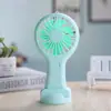 Ventilador mini plegable transfronterizo, ventilador recargable por USB, ventilador eléctrico portátil de escritorio para exteriores, venta al por mayor