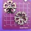 Corbata de moño con Flor de Perla Galvanizada Mariposa Oso en Forma de Corazón Accesorios de Plástico DIY Funda de Teléfono Pasador Accesorios para Zuecos