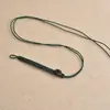 Lanyard Tejido a Mano con Alambre Nudo Plano con Hebilla de Concha de Coco Accesorios Semi-Terminados Llavero DIY Anillo de Hebilla para Bolso Accesorios Colgantes