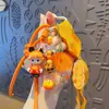 Llavero Colgante de Muñeca Llorona Linda Hecha a Mano DIY Decoración de Bolso Cadena de Teléfono con Cuentas Muñeca Accesorio