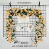 Enredaderas de Rosas Artificiales, Flores Falsas, Enredaderas Decorativas para Tubos de Aire Acondicionado de Sala de Estar, Decoración de Sistema de Calefacción, Enredaderas de Flores Artificiales de Seda de Plástico