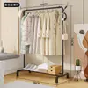 Cabideiro multifuncional de grande capacidade, varal simples, cabideiro doméstico de chão para interior, rack de armazenamento de roupas para varanda