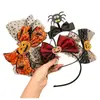 Diadema de Halloween para Niños Sombrero de Malla de Bruja Diadema de Calabaza Fantasma Accesorios para Disfraces de Fiesta Cosplay