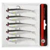 Venta al por mayor de fábrica capa de natación completa Señuelo Luya 9cm12.5g anzuelo simple cola en T pez plomado cebo blando anti-colgante fondo cebo artificial