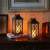 Nova lanterna solar de vela transfronteiriça, estilo vintage de arte em ferro, luz decorativa para jardim externo e pátio