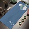 Mantel absorbente de secado rápido para mesa de té, nuevo estilo chino, largo, para mesa de centro, de diatomeas, lavable