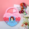 Nuevo bolso de silicona de princesa, mochila infantil con monedero, juguete educativo antiestrés para niños