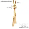 Moderna Colección Cuatro Piezas Transfronteriza Europea y Americana Más Vendida: Collar, Pulsera, Pendientes y Anillo Accesorios Versátiles con Diseño de Borla de Pedrería