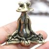 Latón Ruyi Guanyin Adorno Regalo de Templo Guanyin Buda Luz Mar del Sur Cobre Puro Pequeña Vajilla Artesanías de Metal