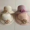Sombrero de Paja de Ala Ancha Versátil de Verano para Mujer, Sombrero de Playa, Sombrero de Protección Solar, Sombrero de Sol de Paja