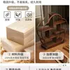 Mesa de Té de Madera Maciza Estante de Almacenamiento Sala de Té China Escritorio Estante Bogu Tetera Pequeña Juego de Té Taza de Té Almacenamiento Exhibición Adornos