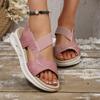 Nuevas Sandalias Slip-On de Gran Tamaño de Comercio Exterior con Suelas Gruesas para Mujer, Sandalias de Playa Slip-On con Suela Hueca Transfronteriza, Disponibles para Dropshipping