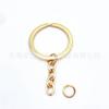 O-chain 30mm ouro anel plano pendurado 0-formato corrente chaveiro com corrente chaveiro preto burro anel combinando