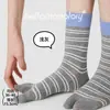 Calcetines Rayados de Dos Dedos de Moda para Primavera y Verano, Calcetines Versátiles de Bloques de Color Estilo Ins con Dedos Divididos, Calcetines Holgados Sin Costuras, Calcetines Zhuji