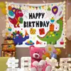 Nuevo Tapiz para Primer Cumpleaños de Niños Colgante de Pared Estilo Ins Telón de Fondo de Cumpleaños Decoración de Dormitorio Sala de Estar Habitación de Estudiantes