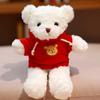 Atacado travesseiro de pelúcia urso boneca de pano suéter boneca urso de pelúcia presente de casamento boneca urso presente