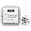 Celebridade da Internet Novo Anel de Lixamento Polidor de Unhas Mini 3mm, Conjunto de Anéis de Lixamento para Manicure e Corte de Unhas para Remover Pele Morta e Cutículas, Conjunto de Caixa de Anéis de Lixamento de Tamanho Pequeno