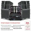 Conjunto Completo de Equipamentos de Áudio para Palco, Caixas de Som Line Array Ativas à Prova d'Água, Caixas de Som Profissionais de Alta Potência para Grandes Performances ao Ar Livre