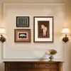 Pintura decorativa para sala de estar estilo medieval, pintura para pared de fondo de sofá minimalista italiano, pintura colgante abstracta retro americana y francesa para comedor