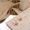 Cadena de Cintura Simple Collar de Acero de Titanio CNC Chapado en Oro PVD Versión de Precisión de Alta Gama Cadena para Clavícula Versátil de Moda