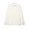 Atacado de Roupas Femininas Transfronteiriças Estilo Europeu e Americano Nova Moda Primavera/Verão 2026 Camisa Versátil de Seda Cetim Manga Longa 1079183