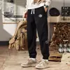 Pantalones casuales de pana para hombre para otoño, pantalones deportivos de chenilla gruesa con retazos, pantalones deportivos de pana para primavera y otoño para hombre