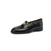 Disponibles en Tallas Grande y Pequeña, Mocasines de Cuero Elegantes de Camelia Francesa 2024 Primavera Nuevos Zapatos de Punta Redonda de Cuero Genuino para Mujer