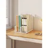 Prateleira de Armazenamento para Classificação de Assuntos Porta-livros de Mesa Estante em Camadas Porta-arquivos de Mesa para Estudante Prateleira de Armazenamento de Livros Uso Doméstico