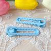 Pinza Ondulada Grande de 6 cm, Brillante, Galvanizada, Color Macarrón, Pinza Redonda para el Cabello sin Costuras, Pinza de Pato, Accesorio para el Cabello DIY