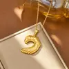 Fornecimento Exclusivo Transfronteiriço de Colares com Pingente de Aço Inoxidável, Correntes para Suéter Femininas Moda Europeia e Americana 18K, Joias Versáteis da Moda Atacado
