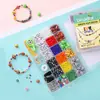Caixa de 24 compartimentos Conjunto de bolas esportivas DIY feitas à mão Caixa Pulseira criativa com miçangas Materiais para joias Acessórios de vestuário