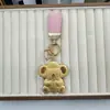 Shuibeijin Ouro Puro 999 Paz e Alegria Coala Chaveiro de Ouro Pingente Charme de Bolsa Pingente de Carro Presente