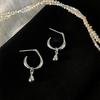 Pendientes irregulares de estilo coreano con forma de gota de agua para mujer, estilo frío de alta gama, pendientes colgantes, diseño de temperamento versátil