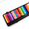 5 Compartimentos 30g Combinación Peso Grande Set de Pintura a Base de Agua Tira Arcoíris Tira de Color Placa de Montaje Fácil de Limpiar Alta Saturación
