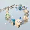 Pulseira Colorida Dopamina de Verão Cor Doce Mostra Branco e Alto Valor de Beleza Pulseira Pequena Fresca Fofa Versátil Presente para Namorada