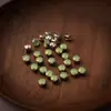 6mm Satélite Colorido Laser K9 Vidro Garra Pequena Redondo Proteína Cristal Iridescente Costurado à Mão Strass para Decoração de Roupas DIY