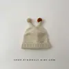 Chapéu de Lã para Bebê Outono e Inverno Super Fofo Bola de Pelo Pequeno Tentáculo Chapéu Pulôver Chapéu de Tricô para Bebê Recém-nascido Inverno