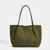 Bolsa Tote de Camurça Outono e Inverno 2025 Nova Moda Versátil Simples de Mão Grande Capacidade Bolsa de Ombro Casual