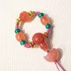 Kit DIY Pó de Ágata Fonte de Sal com Contas de Eixo Universal, Contas Espaçadoras e Acessórios para Artesanato, Combinado com Bodhi Estrela e Lua
