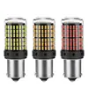 Luz LED de freno para coche 1157 3014 144 bombilla brillante antiestroboscópica 1156 señal de giro rojo blanco amarillo