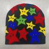 Gorro Tejido de Estrella de Cinco Puntas para Hombre y Mujer Gorro Jacquard Gorro Popular Europeo y Americano Gorro Hip-hop Deportes al Aire Libre Tendencia Callejera Transfronterizo Otoño