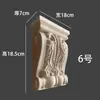 Escultura em Madeira Dongyang Coluna Sólida Cabeça de Coluna Suporte de Viga Estilo Europeu Cabeça de Coluna Romana Estilo Chinês Suporte de Perna de Boi Esculpido Decoração de Parede de Fundo