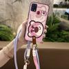 Adecuado para Funda de Teléfono Móvil Samsung, Moderna, Linda, a Prueba de Polvo, Versión Q Bicolor, Carcasa Blanda Diagonal Juvenil, Disipación de Calor Simple