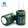 200V68UF longa vida alta frequência baixa resistência capacitor eletrolítico de alumínio 68UF 200V 10*25/30MM 13*17mm