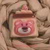 Hecho a mano diy funda de teléfono de goma color crema tocado pasador joyería accesorios de resina al por mayor Serie Anne Bear