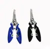 Herramienta Portátil para Control de Peces Tijeras de Acero Inoxidable para Cortar Línea de Pesca Pe, Tijeras para Equipo de Pesca con Anillo de Acero, Quitahambres, Pinza para Peces, Pinzas Multifuncionales para Señuelos
