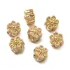 Cuentas Espaciadoras Chapadas al Vacío de Acero Inoxidable Pulsera Estilo Étnico Accesorios para Collares Joyería Perforada DIY Accesorios Venta al por Mayor